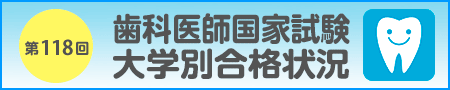 歯科医師国家試験大学別合格状況